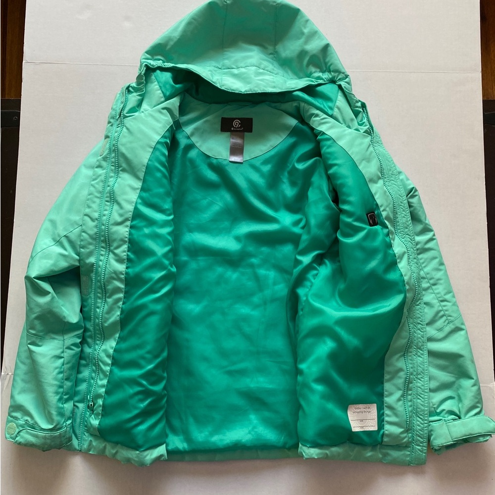 Champion Mint Green Kids XL Puffer Jacket - Picture 6 of 9